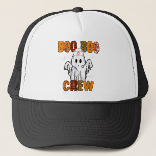 Boo Boo Crew Nurse Halloween Nurse for Women Trucker Hat