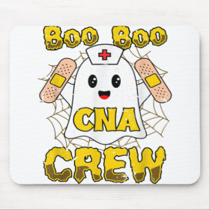 Boo Boo Crew Nurse Halloween Nurses Ghost Mouse Pad