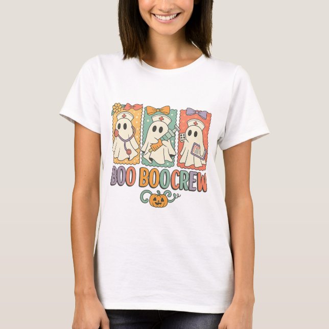 Boo boo crew nurse halloween shirt｜nurse shirting  T-Shirt (Front)