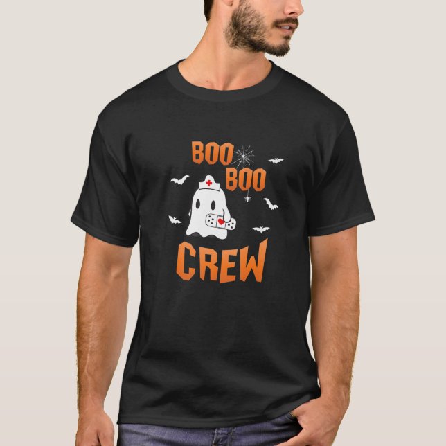 Boo Boo Crew Nurse Hospital Health Care Medicine T-Shirt (Front)