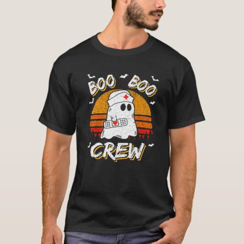 Boo Boo Crew Nurse Lazy Halloween Costume Fun Gift T_Shirt