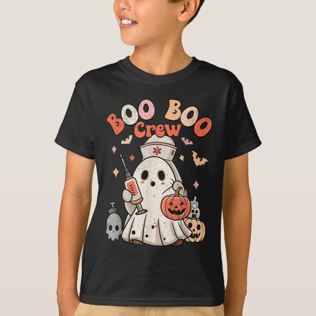 Boo Boo Crew Nurse Medical Halloween Costume  T-Shirt (Front)