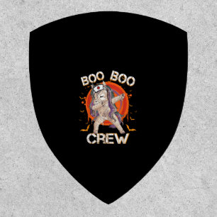 Boo Boo Crew Nurse Mummy Unicorn Halloween Custome Patch