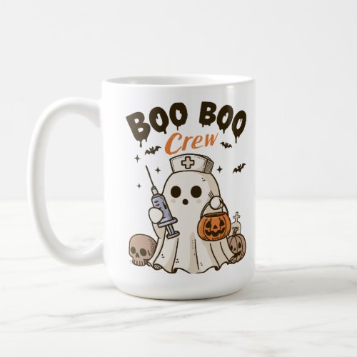 Boo Boo Crew Nurse Personalized Halloween Coffee Mug