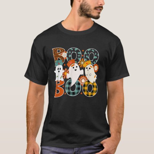 Boo Boo Crew Nurse Retro Hippie Funny Halloween Nu T_Shirt