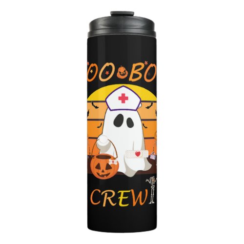 Boo Boo Crew Nurse Shirts Halloween Nurse Shirt Thermal Tumbler