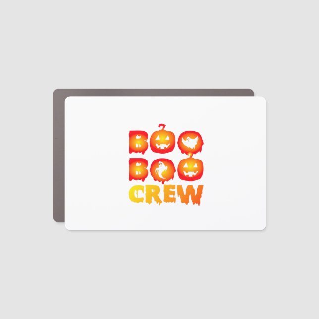 Boo Boo Crew Oversized T-Shirt Car Magnet (Front)