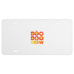 Boo Boo Crew Oversized T-Shirt License Plate