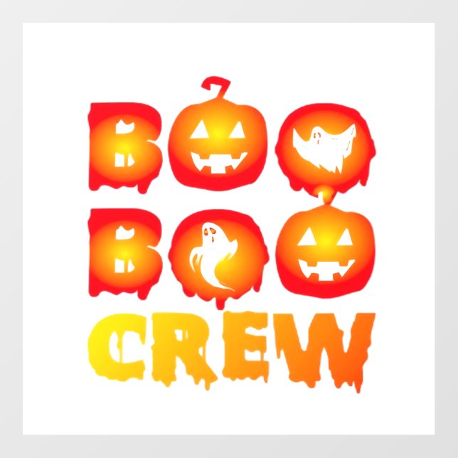 Boo Boo Crew Oversized T-Shirt Wall Decal (Front)