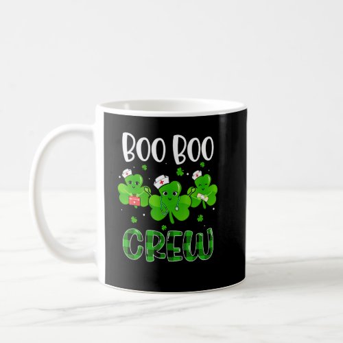 Boo Boo Crew Shamrock Nurse Rn Lp Ob St Patricks D Coffee Mug