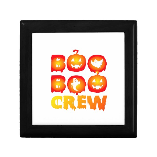 Boo Boo Crew Shirt – Funny Ghost Halloween Nurse & Gift Box (Front)