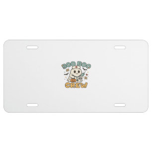 Boo Boo Crew Shirt � Funny Ghost Halloween Nurse & License Plate