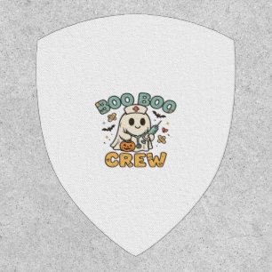 Boo Boo Crew Shirt � Funny Ghost Halloween Nurse & Patch