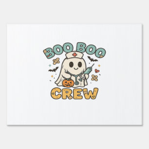 Boo Boo Crew Shirt � Funny Ghost Halloween Nurse & Sign