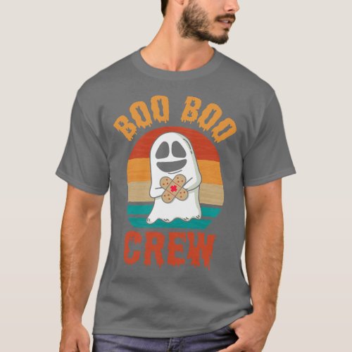 Boo Boo Crew Tshirt Vintage Halloween Ghost Nurse 