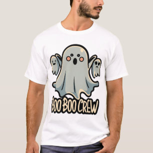 Boo Boo Crew's Ghost Nurse Funny Halloween T-Shirt