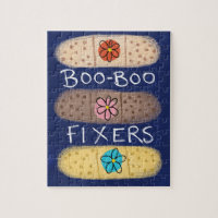 Boo-Boo Fixer Bandaids Jigsaw Puzzle