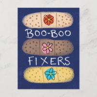 Boo-Boo Fixer Bandaids Postcard