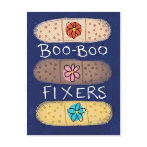 Boo-Boo Fixer Bandaids Postcard