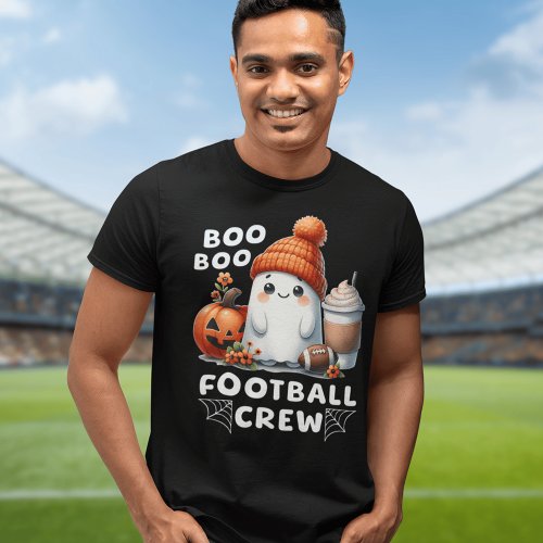 Boo Boo Football Crew Cute Ghost Funny Halloween T_Shirt