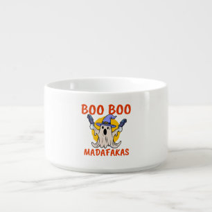 Boo Boo Madafakas Funny Halloween Ghost Bowl