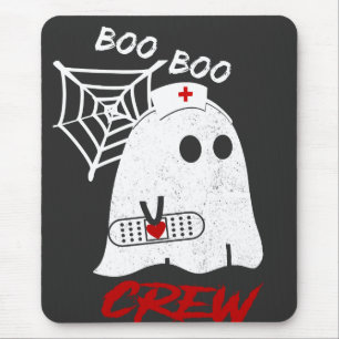 BOO boo nurse crew tee, funny halloween nurse T-Sh Mouse Pad
