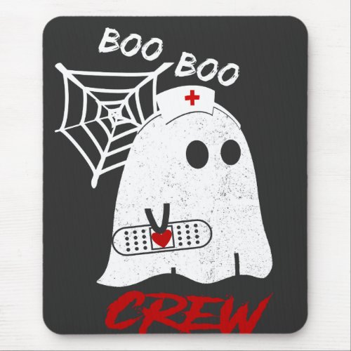 BOO boo nurse crew tee funny halloween nurse T_Sh Mouse Pad