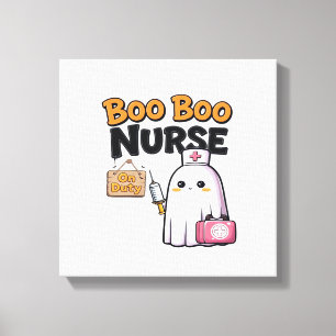 Boo Boo Nurse On Duty Classic T-Shirt Canvas Print