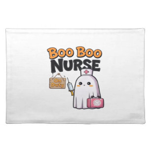 Boo Boo Nurse On Duty Classic T-Shirt Cloth Placemat