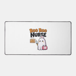 Boo Boo Nurse On Duty Classic T-Shirt Desk Mat