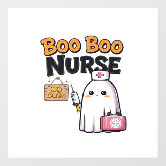 Boo Boo Nurse On Duty Classic T-Shirt Floor Decals