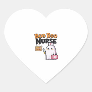 Boo Boo Nurse On Duty Classic T-Shirt Heart Sticker