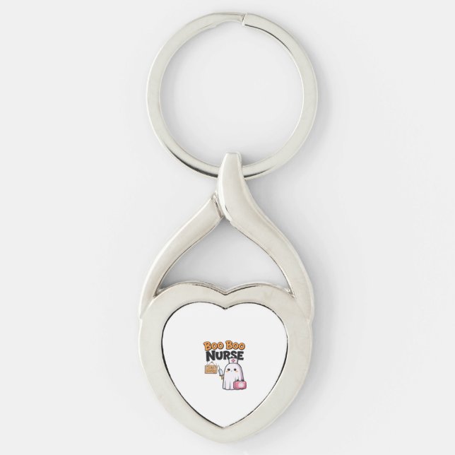 Boo Boo Nurse On Duty Classic T-Shirt Keychain (Front)