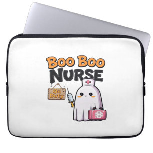 Boo Boo Nurse On Duty Classic T-Shirt Laptop Sleeve