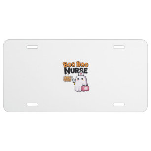 Boo Boo Nurse On Duty Classic T-Shirt License Plate