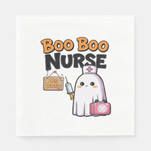 Boo Boo Nurse On Duty Classic T-Shirt Napkins