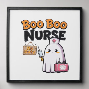 Boo Boo Nurse On Duty Classic T-Shirt Peel And Stick Photo Tile