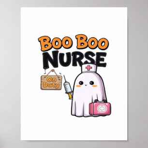 Boo Boo Nurse On Duty Classic T-Shirt Poster