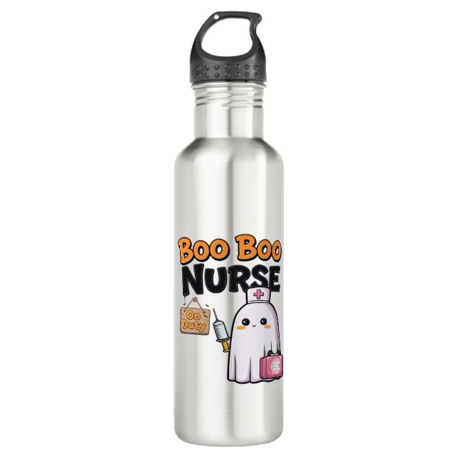 Boo Boo Nurse On Duty Classic T-Shirt Stainless Steel Water Bottle (Front)