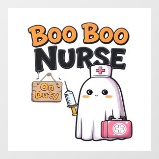 Boo Boo Nurse On Duty Classic T-Shirt Wall Decal