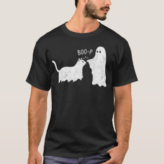 Boo Boo-P Cat Ghost Funny Halloween Cat Lovers T-Shirt