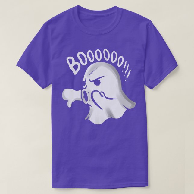 Boo Boooooo Thumps Down Says This Cute Ghost Hallo T-Shirt (Design Front)