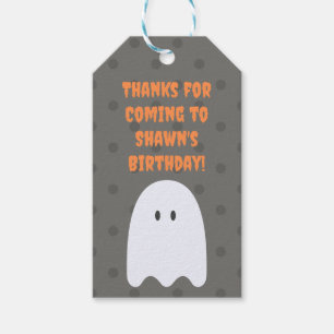 Boo! Boys Halloween Party Favor Tag