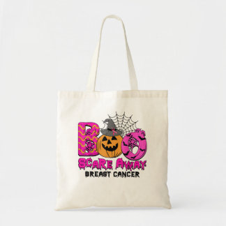 Boo Breast Cancer Pink Ribbon Funny Halloween Pump Tote Bag