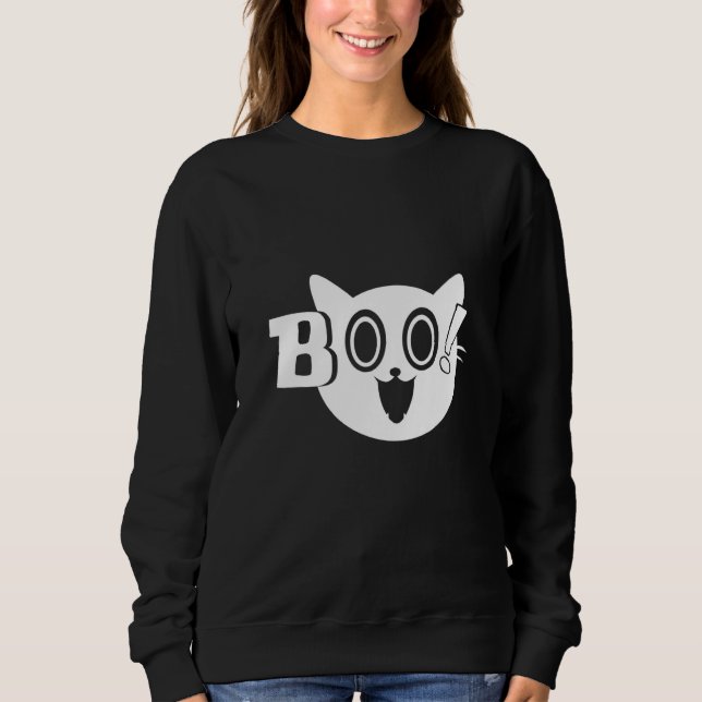 Boo Cat Sweatshirt (Front)