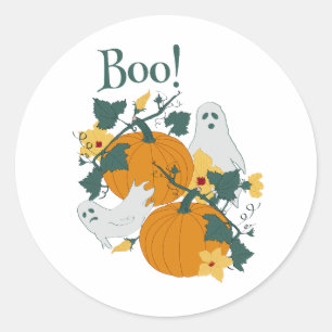 Boo! Classic Round Sticker