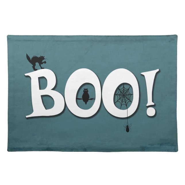 Boo! Cloth Placemat (Front)