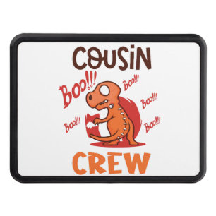 Boo Cousin Crew Halloween Dinosaur Spooky Costume Hitch Cover