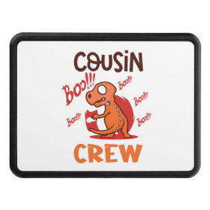 Boo Cousin Crew Halloween Dinosaur Spooky Costume Hitch Cover