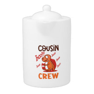 Boo Cousin Crew Halloween Dinosaur Spooky Costume Teapot